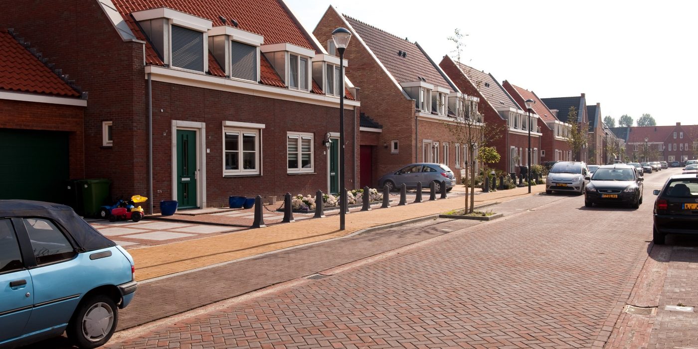 Nieuwbouwstraat, Brielle | Straatbakstenen: Solane DF en Padova WF