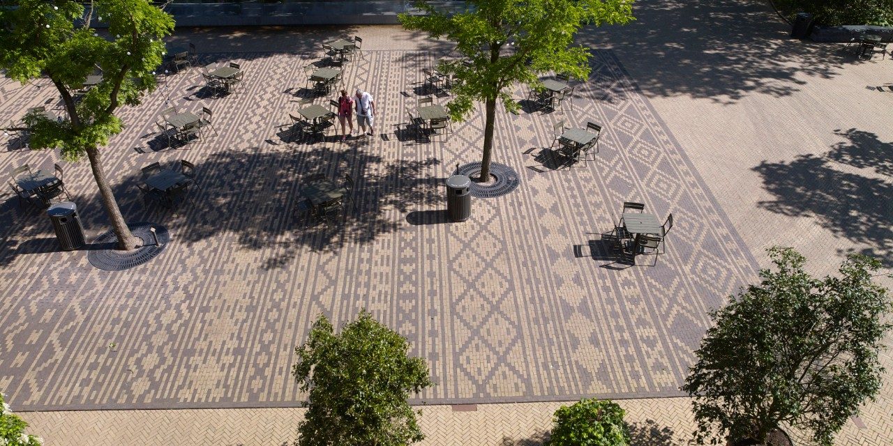 Herinrichting Artisplein, Amsterdam | Straatbakstenen: Brons VB DF en Nero WS en VB DF | Architect: Landschapsarchitect Michael van Gessel, Amsterdam | Opdrachtgever: Nature Artis Magistra, Amsterdam | Aannemer: Schadenberg Infra BV, Hem