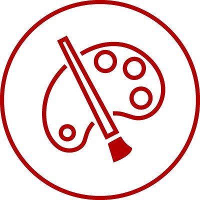 Icon for colour variety, multicolour