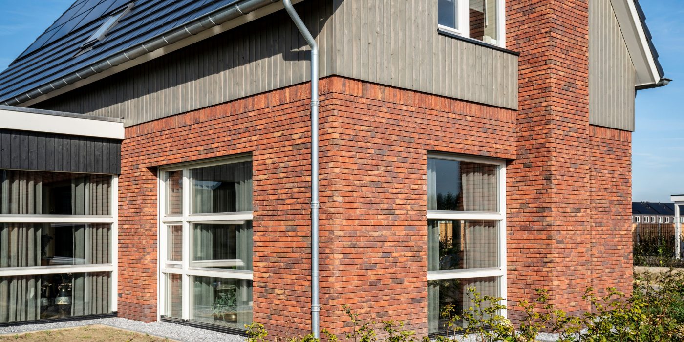 Nieuwbouw duurzame vrijstaande woning, Hardenberg | Gevelbaksteen: Menton HV ClickBrick