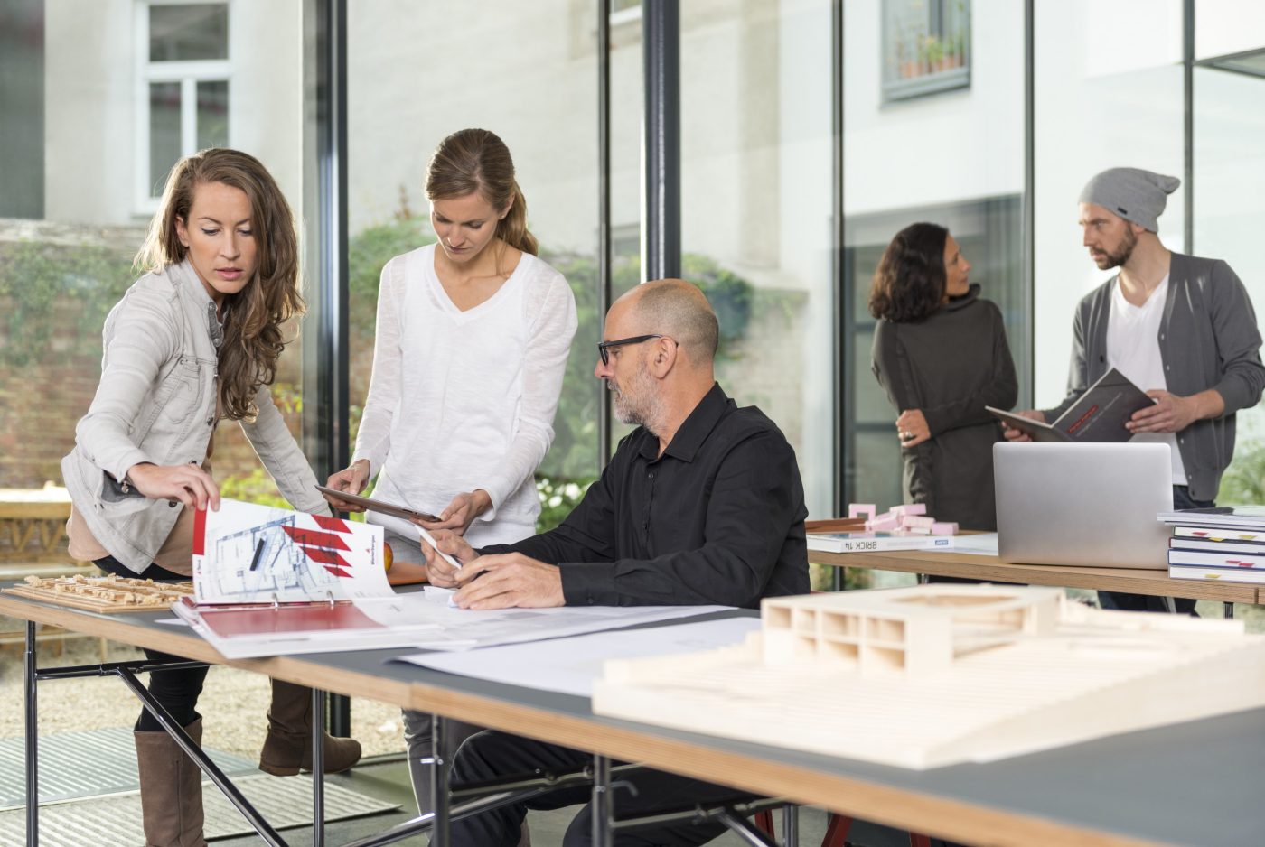 Architects in their office